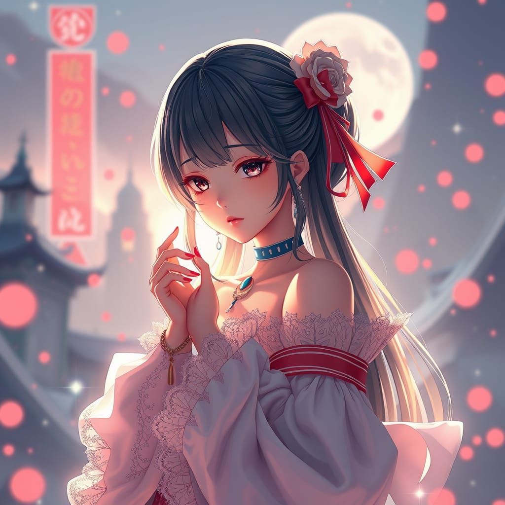 Love in Vibrant Cyberpunk Hues