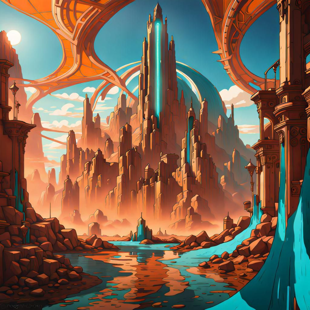 Gallifrey Concept Art in Unreal Engine 5