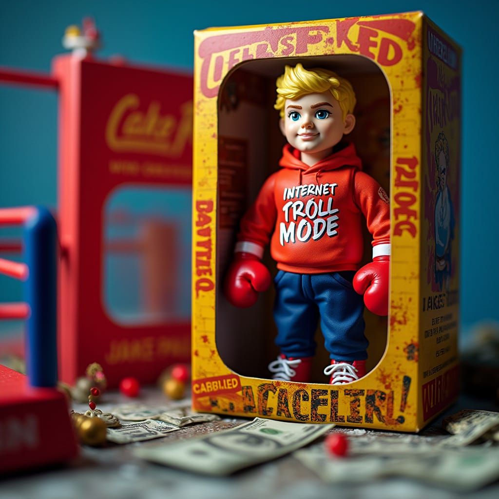 Vibrant Jake Paul Action Figure in Toy-Style Packaging