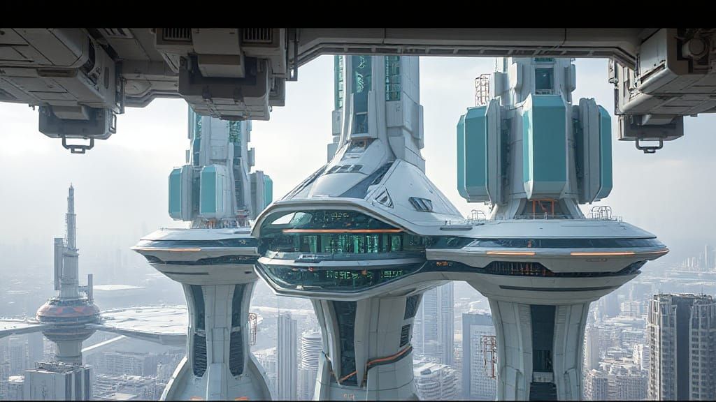 futuristic city