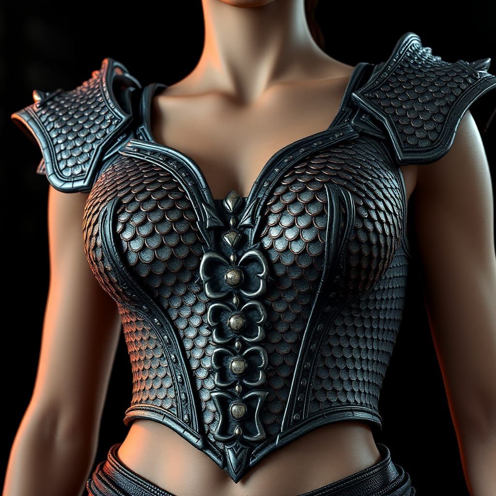 Dragon Scale Corset: 3D Printed High Fashion