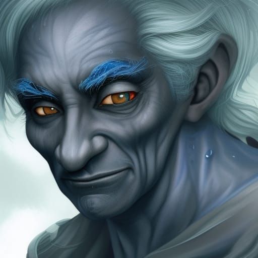 Mischievous Drow Alchemist Digital Painting