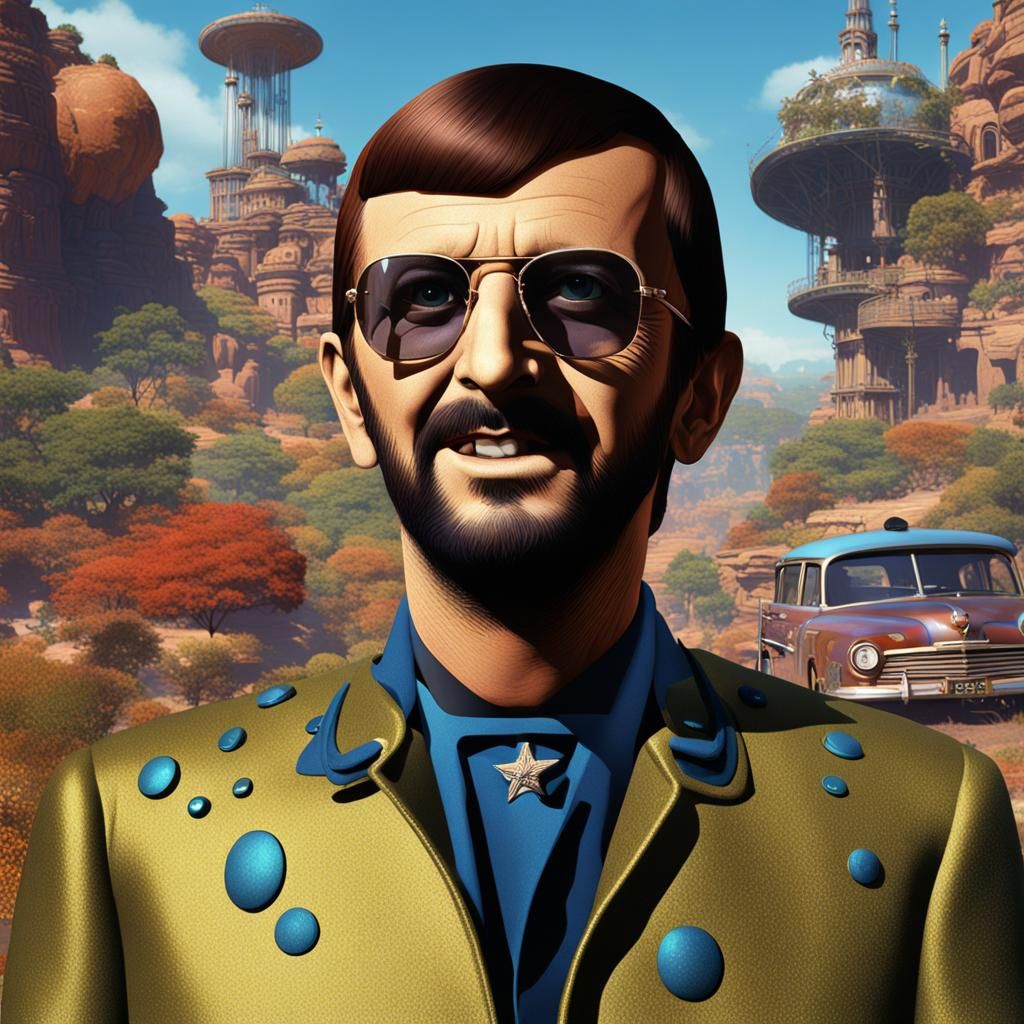 Ringo Starr 1964: Detailed Matte Painting
