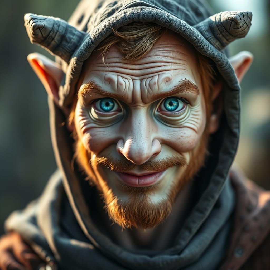 A Handsome Firbolg's Intimate Portrait