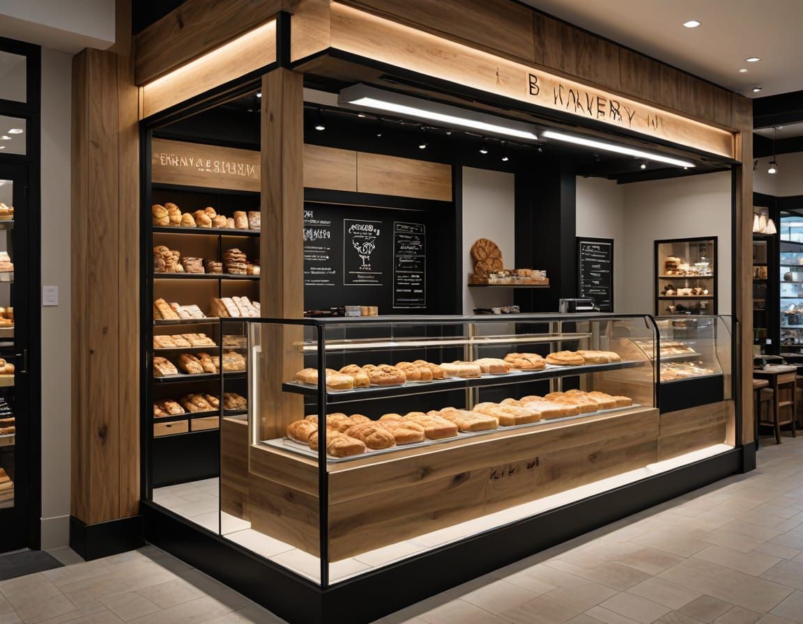 Ultra-Modern Bakery Entrance in 2024 Style