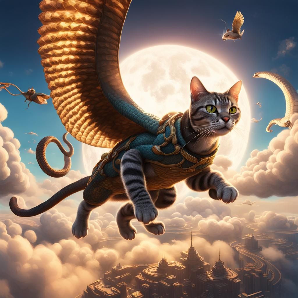 Fantastic Fusion: Cat, Snake, and Winged Rats
