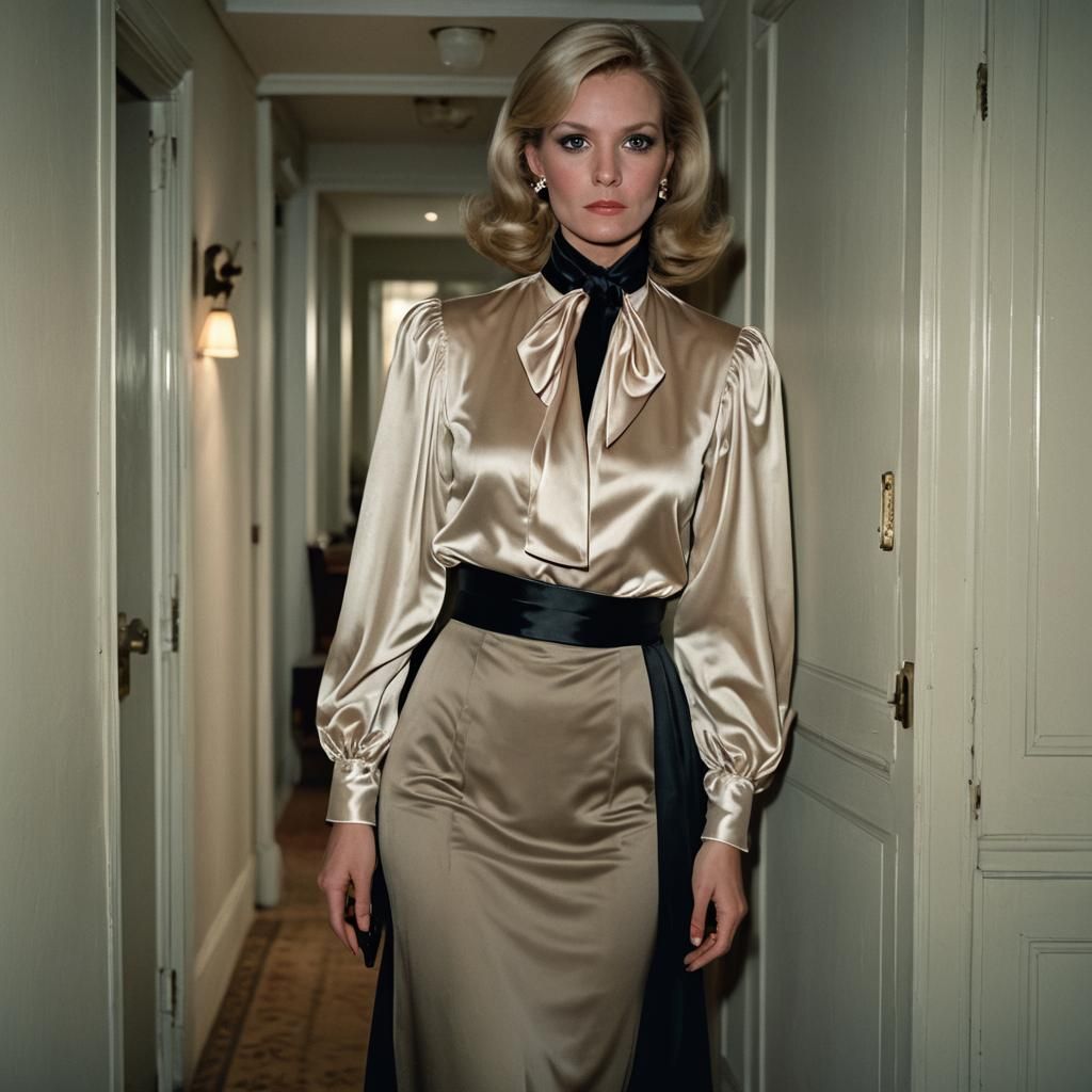 Woman in Doorway Portrait with Dramatic Lighting