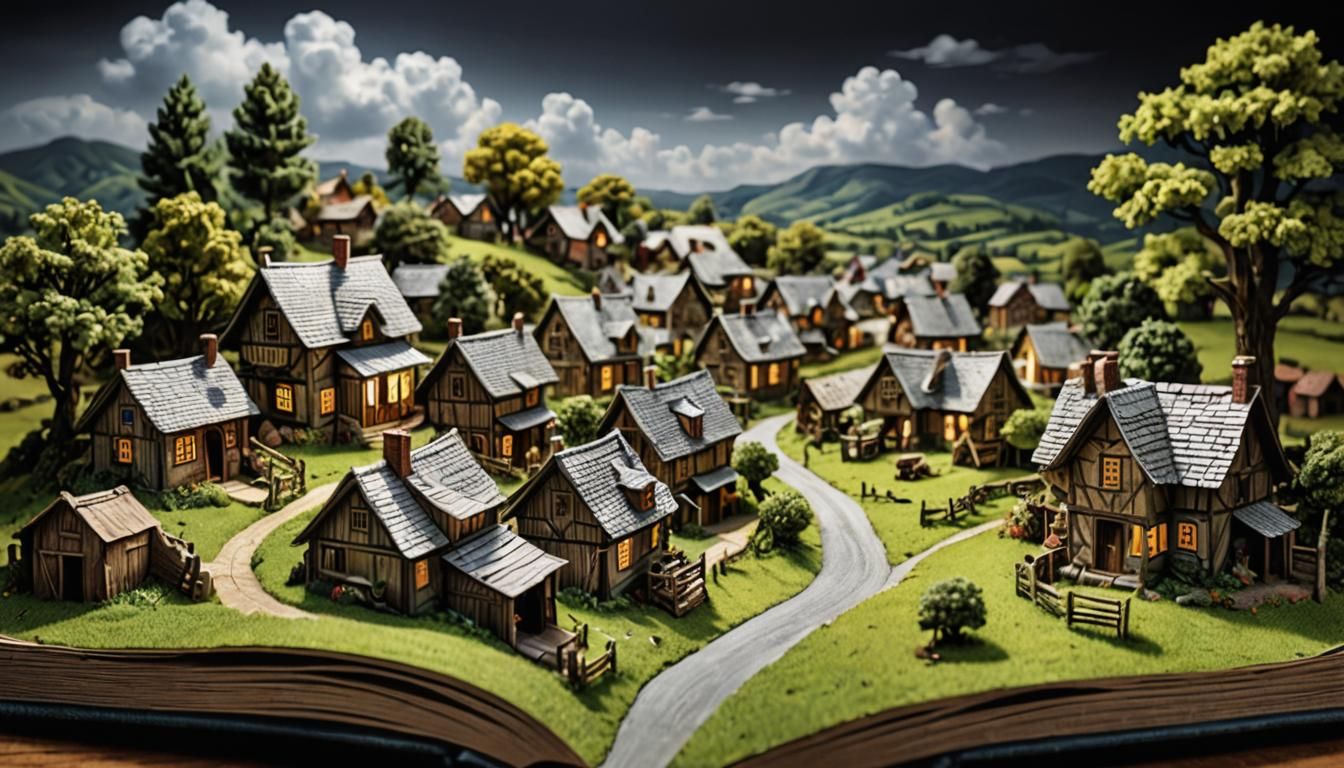 Pop-Up Book Reveals Hyperrealistic Village