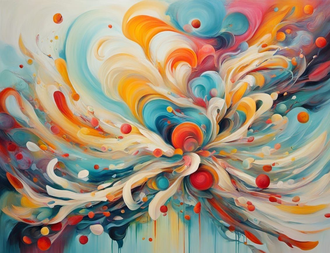 Vivid Vanilla Janejaylicious Abstract Surrealism Painting