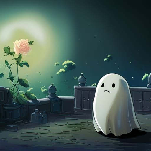 Adorable Ghost with Rose, Anime Key Visual