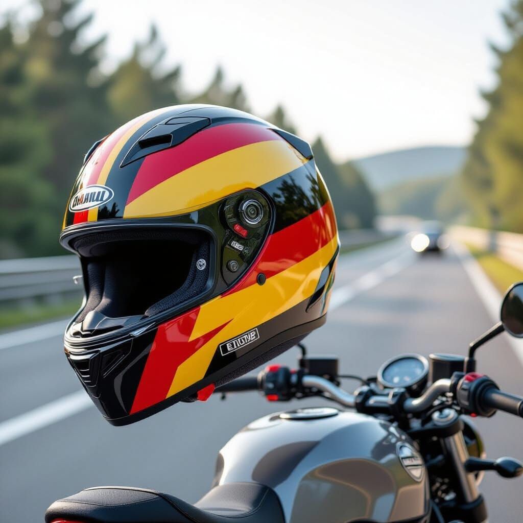 Germany Flag Motorcycle Helmet