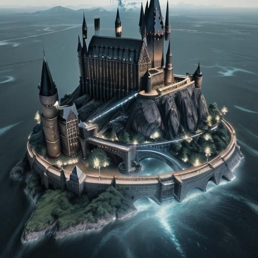 Anime Style Harry Potter with Earth Outline