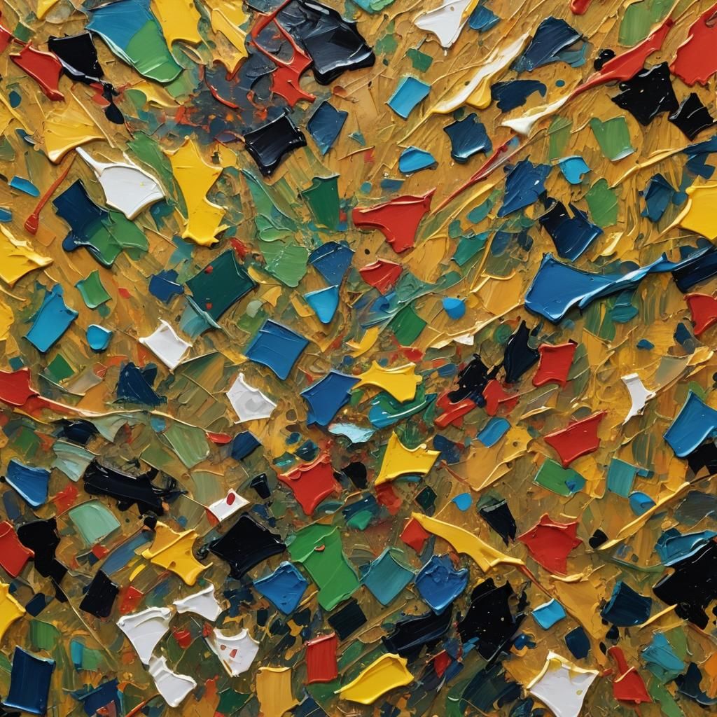 Vibrant Expressionist Oil Painting with Impasto Textures