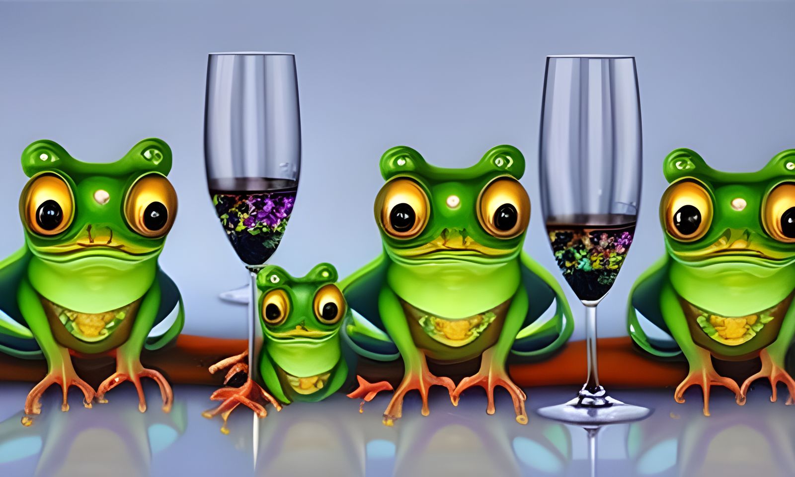 Frogs Drinking Wine: Personified Animals in Detailed Paintin...