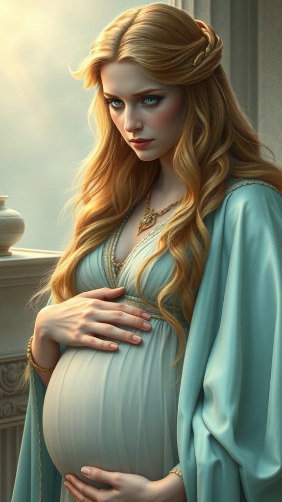 Ancient Roman Empress in Ethereal Tears