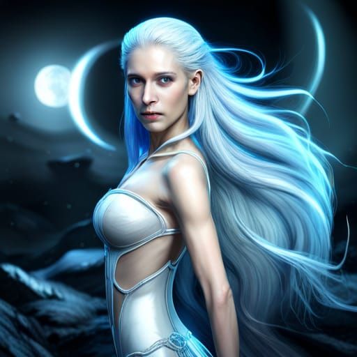 Stunning Fantasy 3D Render of Snow Queen