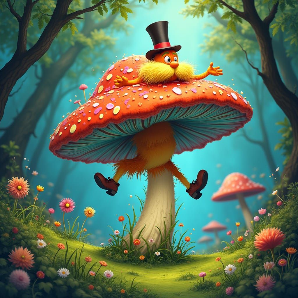 The Lorax Tap-Dancing on a Technicolor Mushroom