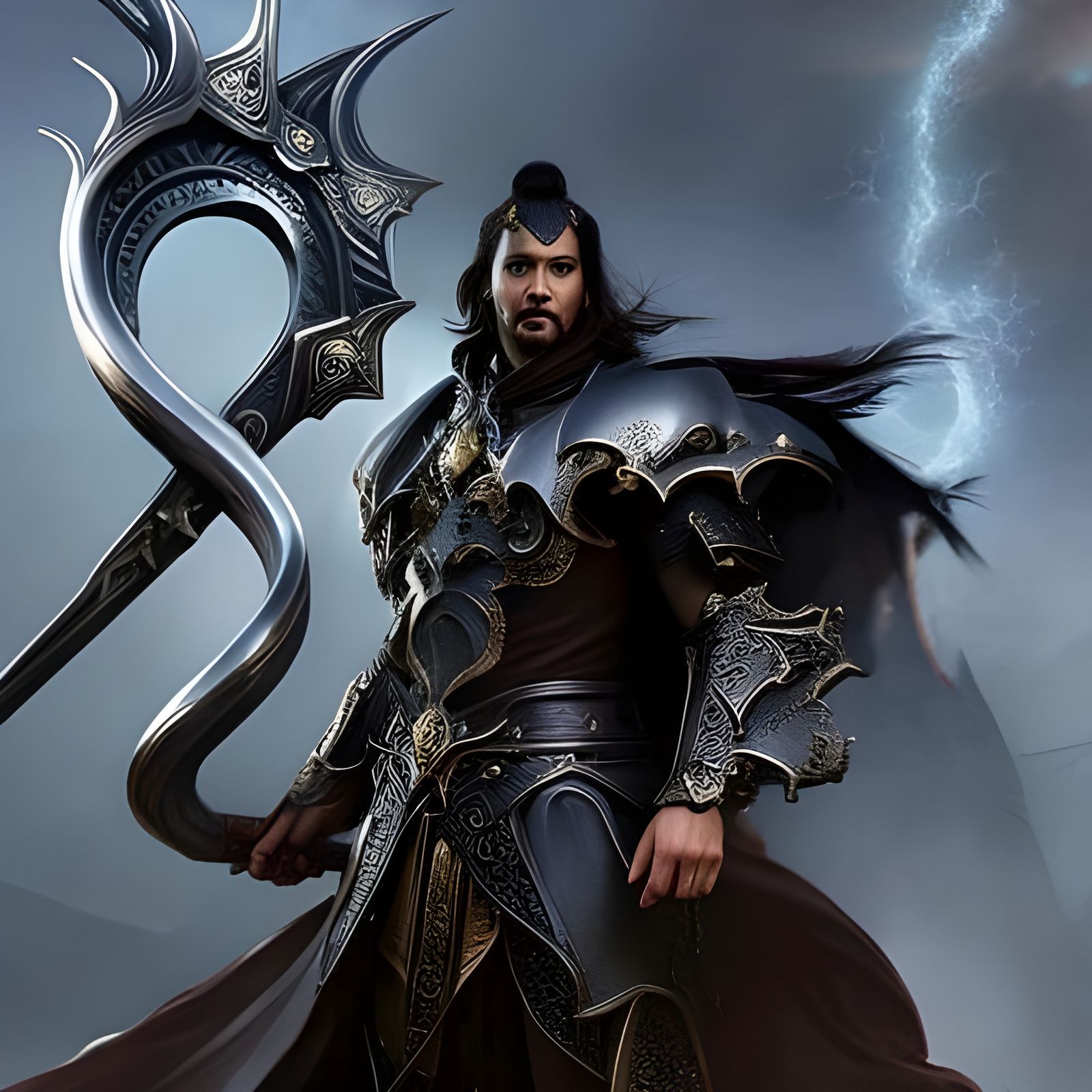 Dragon Weapon in Dark Fantasy Style