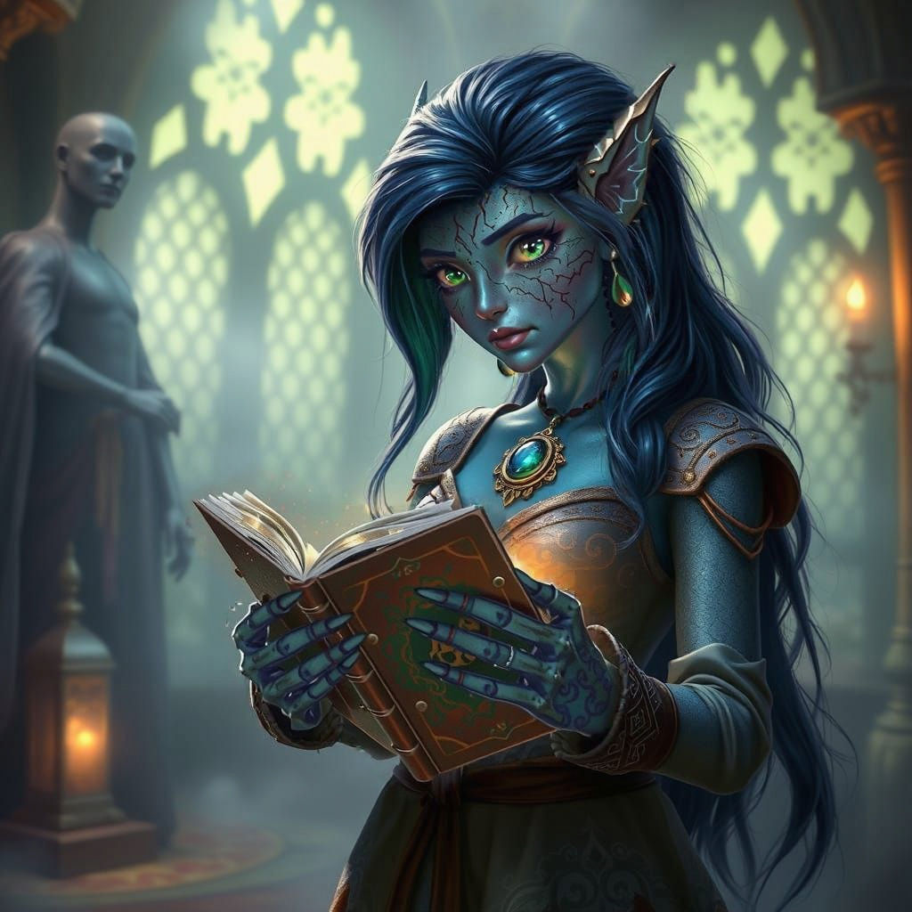 Ethereal Fantasy Student Wields Forbidden Magic