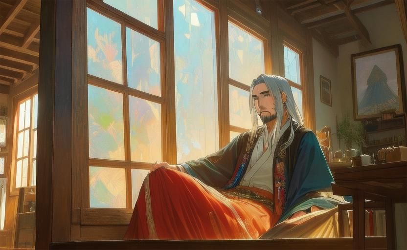 Bohemian Atelier with Natural Light and Artistic Vibe