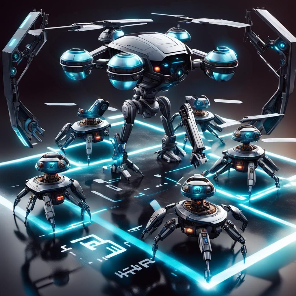 Bionic Droids: Concept Art for Security Systems