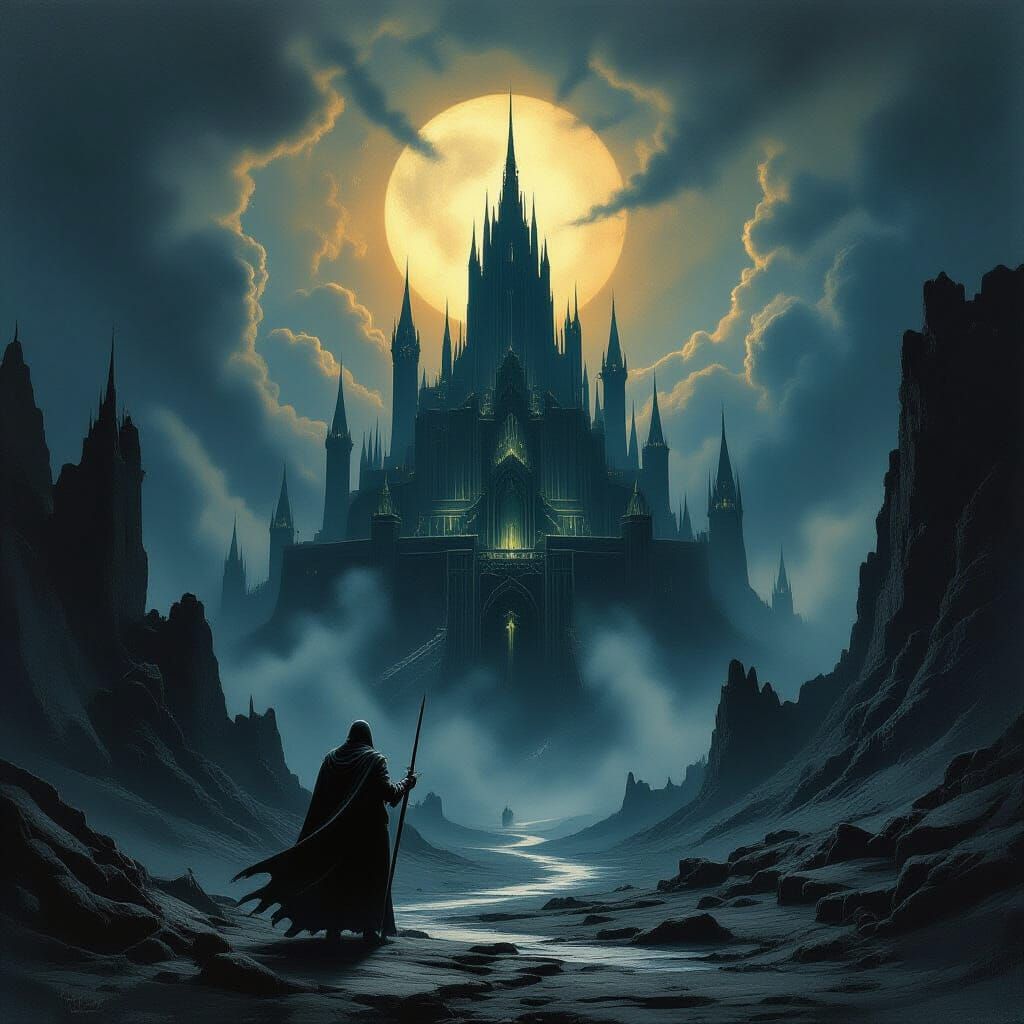 Mordor Dungeons in Dark Fantasy Style