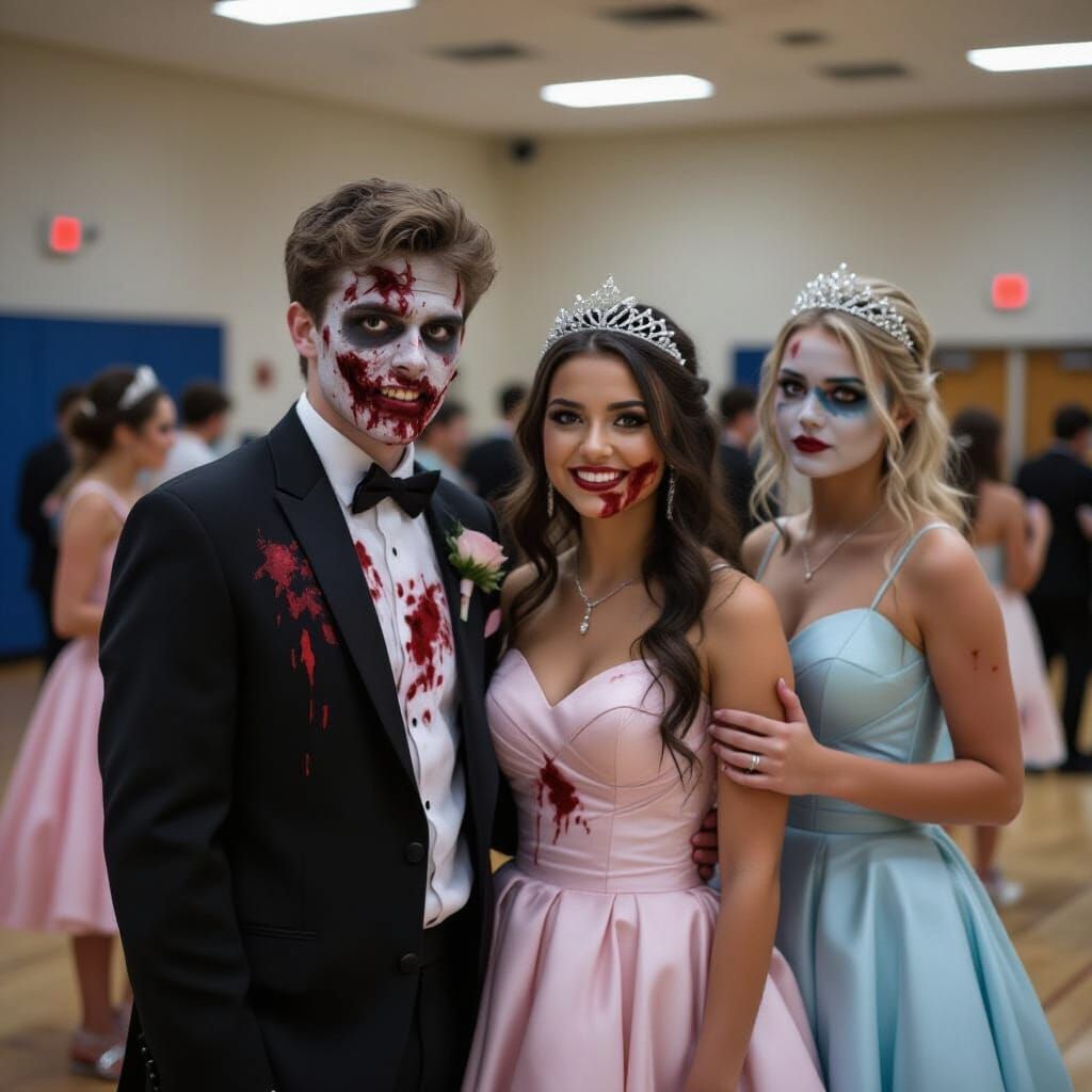 Zombie Prom Night Horror at High School Gym