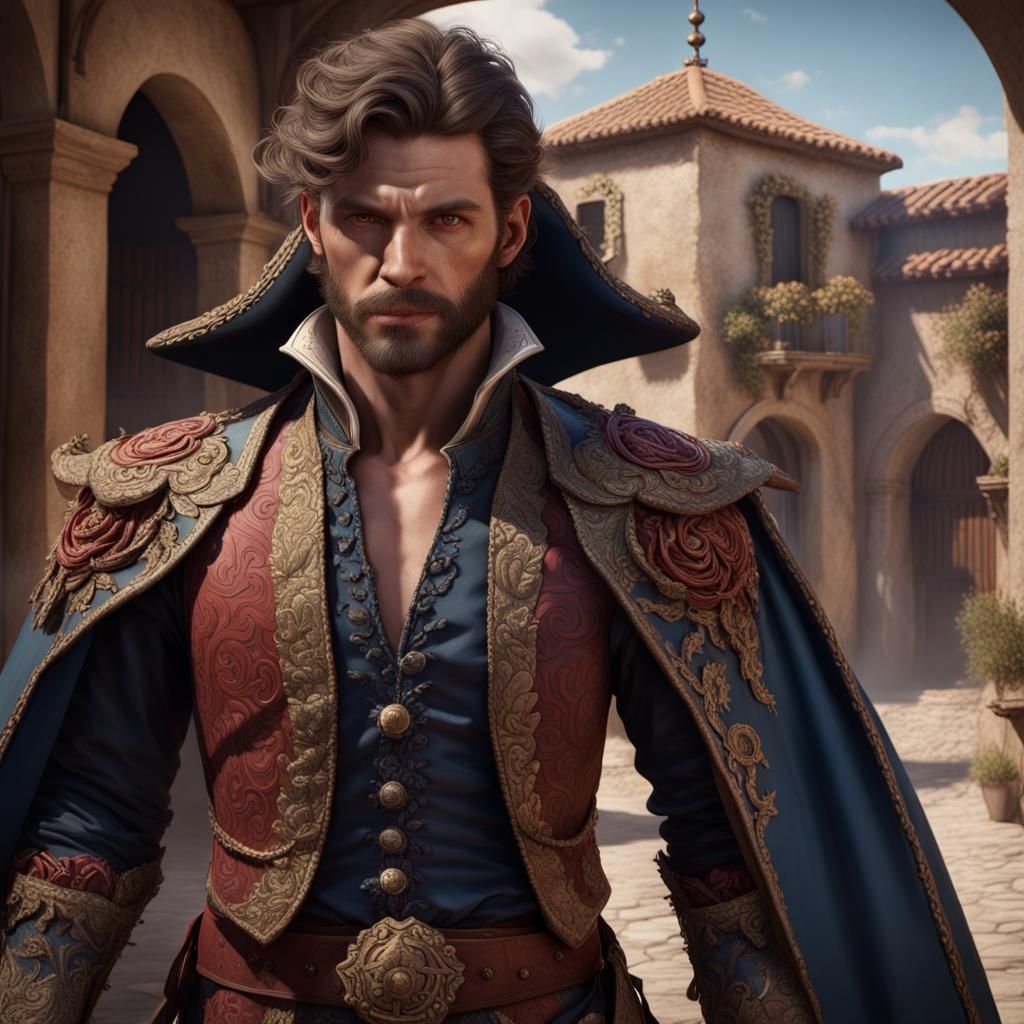 Benjamin Tucker as Torero: Detailed Fantasy Art