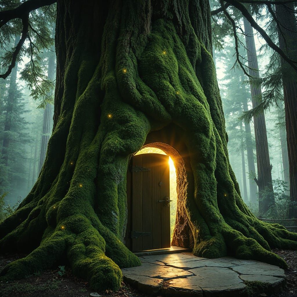 Portal in Tree to Light