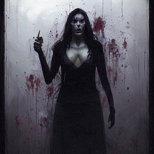 Sinister Dark Horror Scene