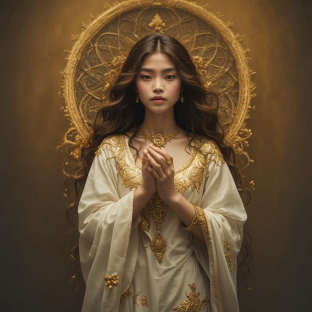 Golden Intricate Details in Hyperrealistic Style