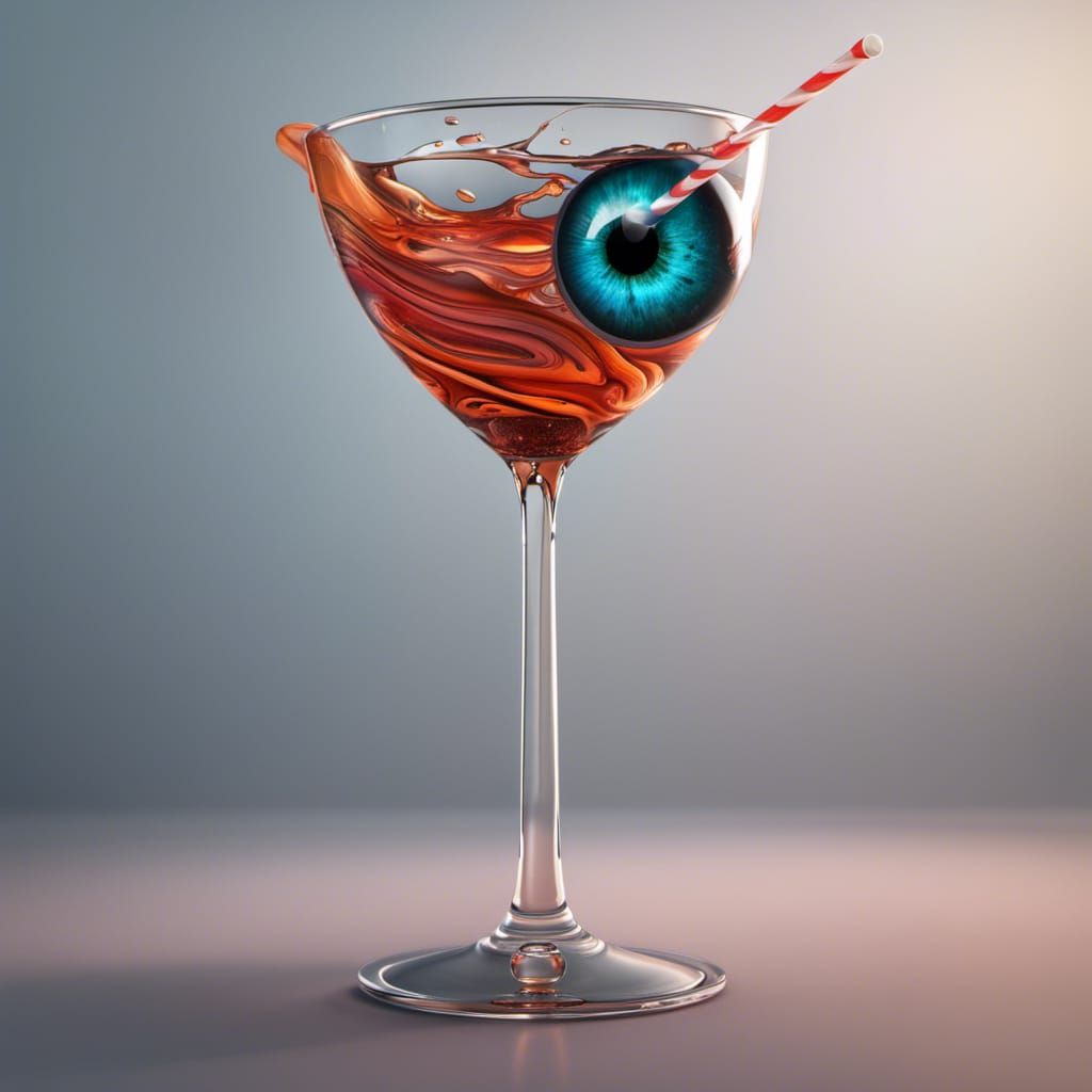Eyeball Cocktail: Detailed Fantasy Concept Art