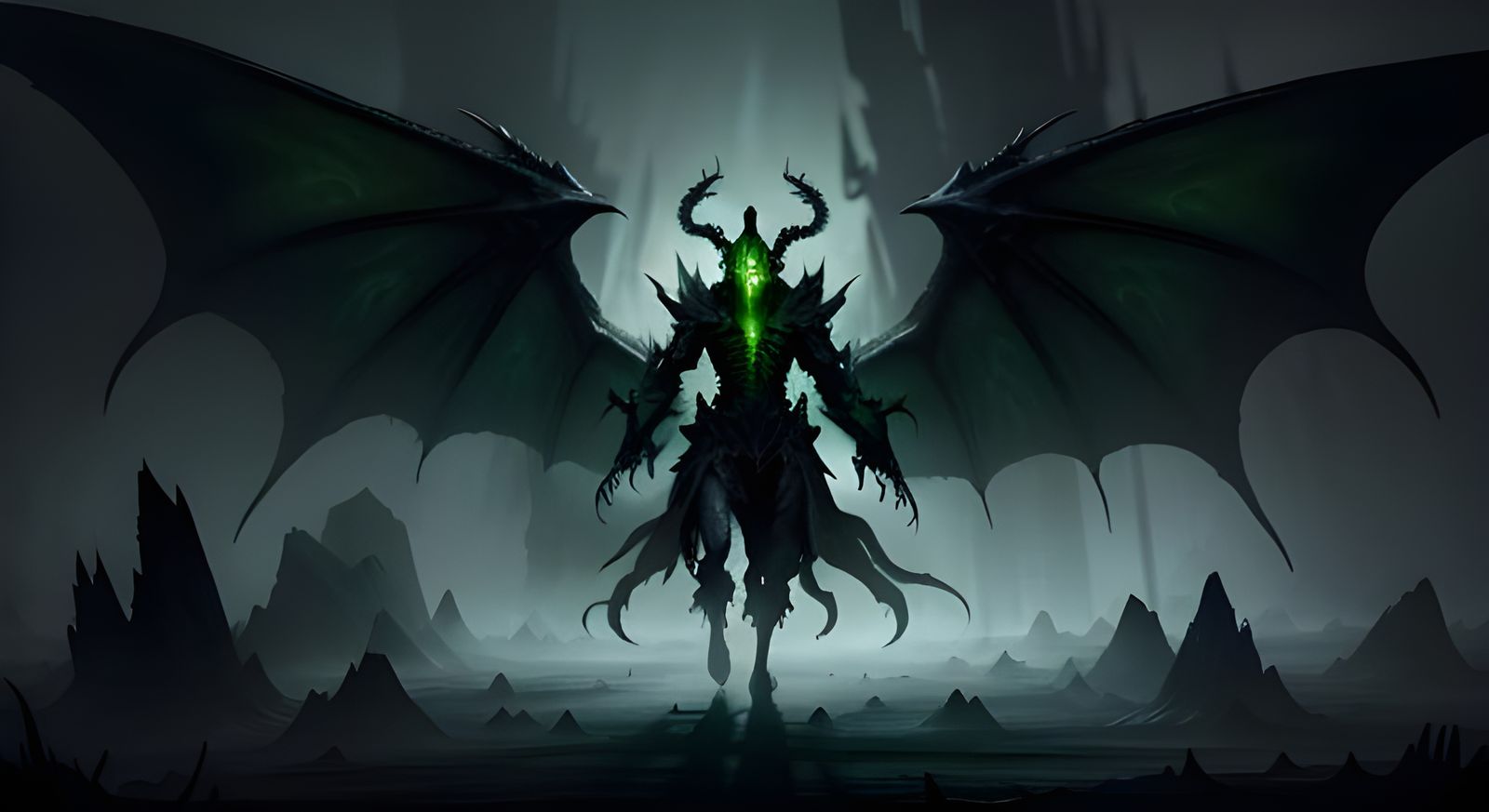 Spectral Dragon Thyrax in Ghostly Battlefield