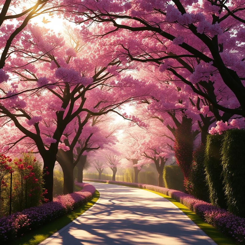 Cherry Blossom Avenue in Unreal Engine 5