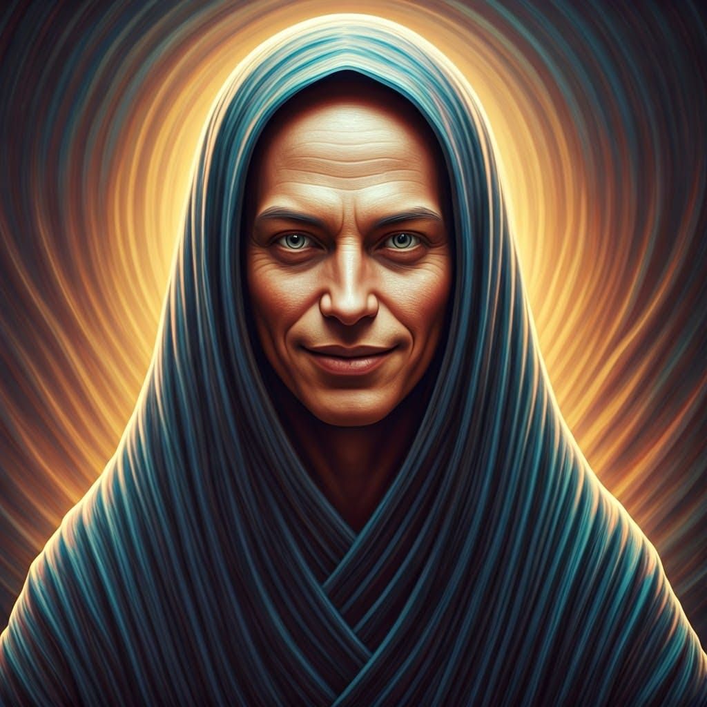 Mystical Being in Vibrant, Dreamlike Realm