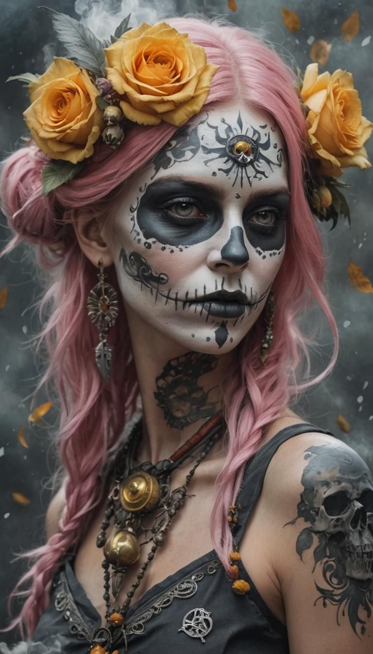 Vibrant Abstract Design with Interconnected Shapes