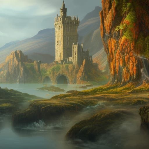 Scotland as Human: Detailed Fantasy Art