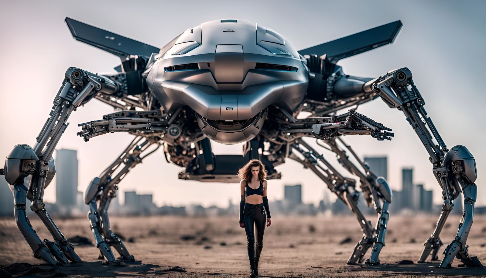 Barbara Palvin as Cyberpunk Terminator in 8K