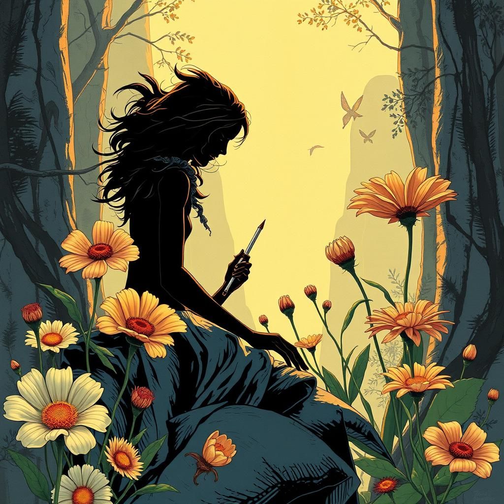 Comic Book Flowers: Faithful Earth Art