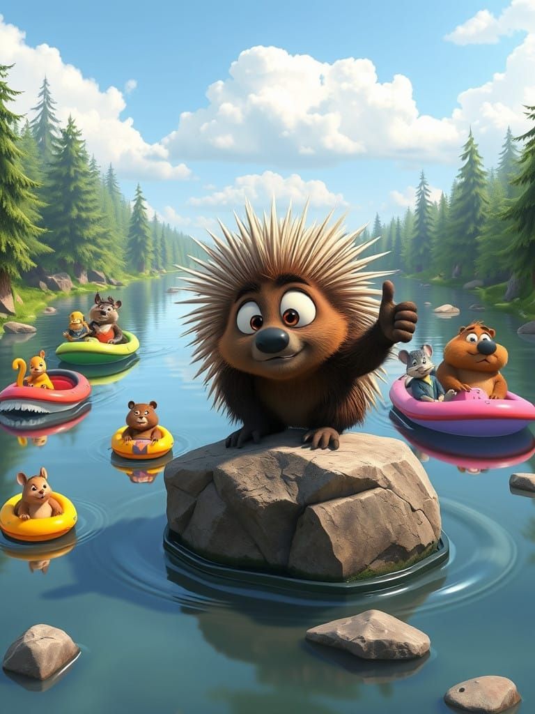 Whimsical Porcupine Strands to Hitch a Ride