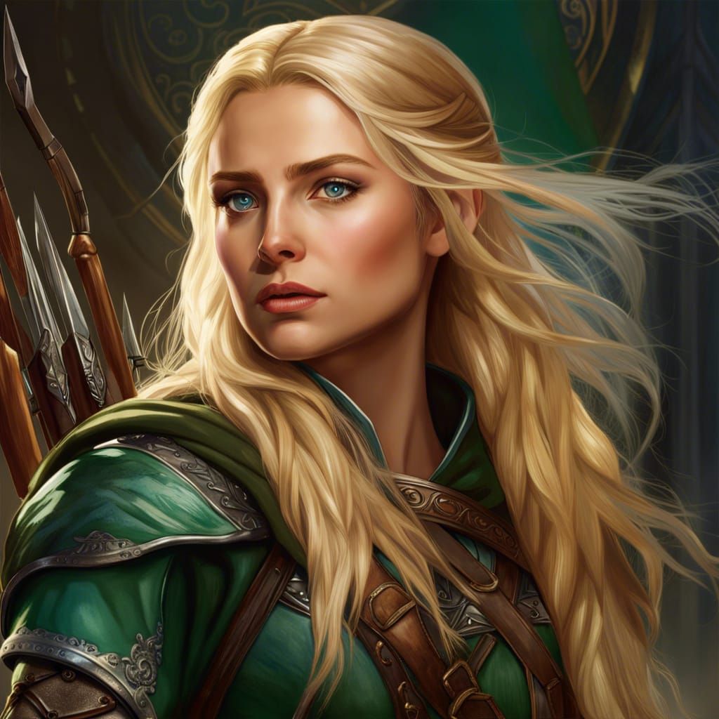 Lord of the Rings Ranger: Hyperrealistic Portrait