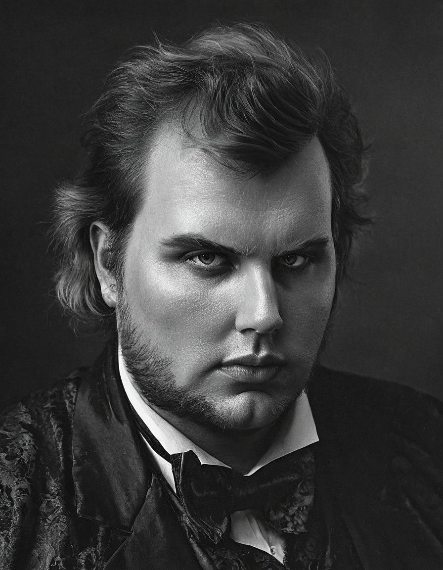 Eccentric Victorian Gentleman in 19th Century Attire