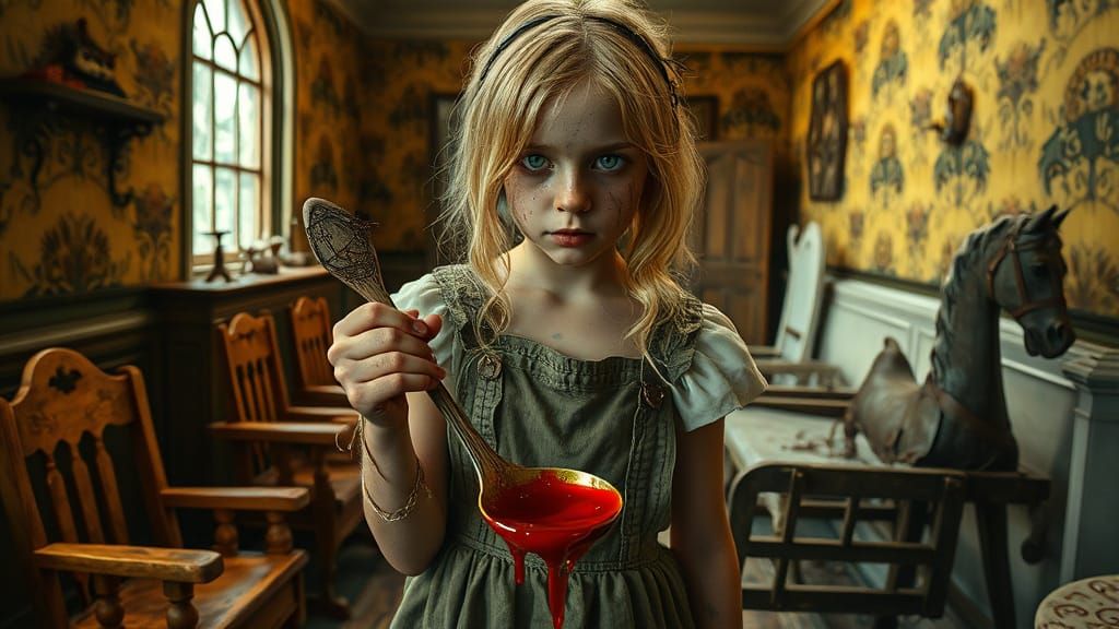 Gothic Goldilocks in Decayed Victorian Nursery