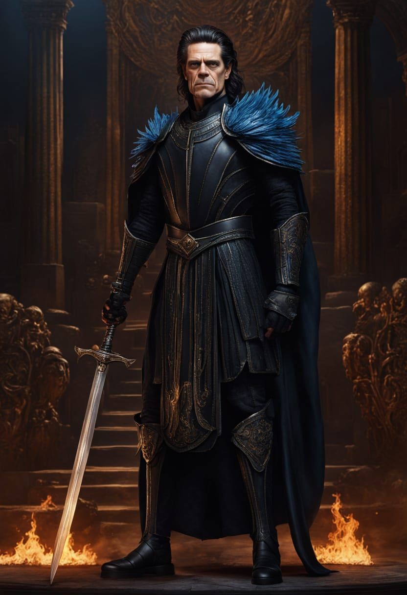 Willem Dafoe as Hades in Ultrarealistic Detail