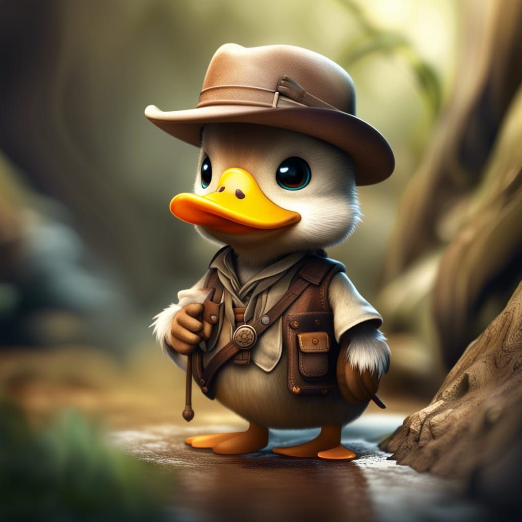 Indiana Duck Jones: Award-Winning Illustration
