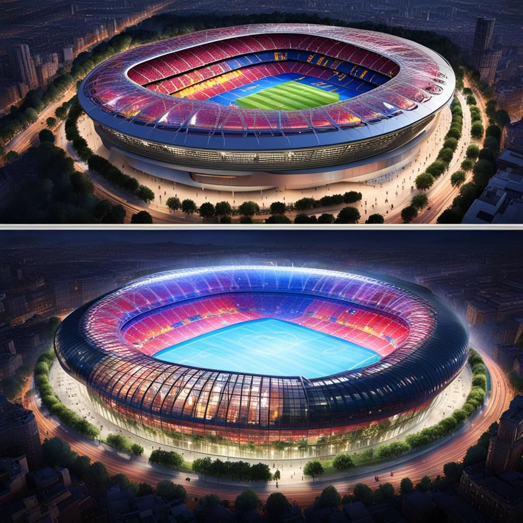 Futuristic FC Barcelona Stadium Design