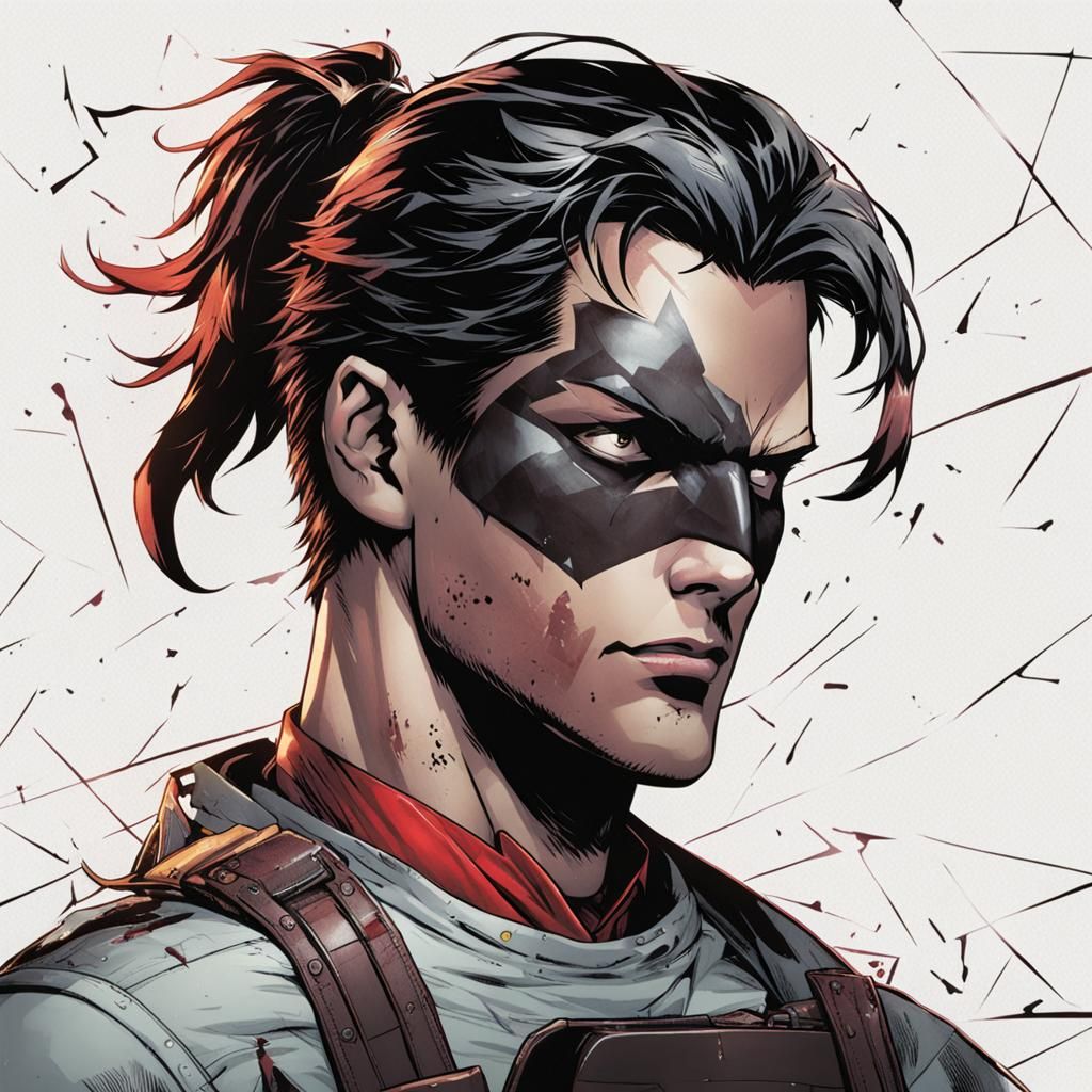 Stylized Digital Rendering of Jason Todd
