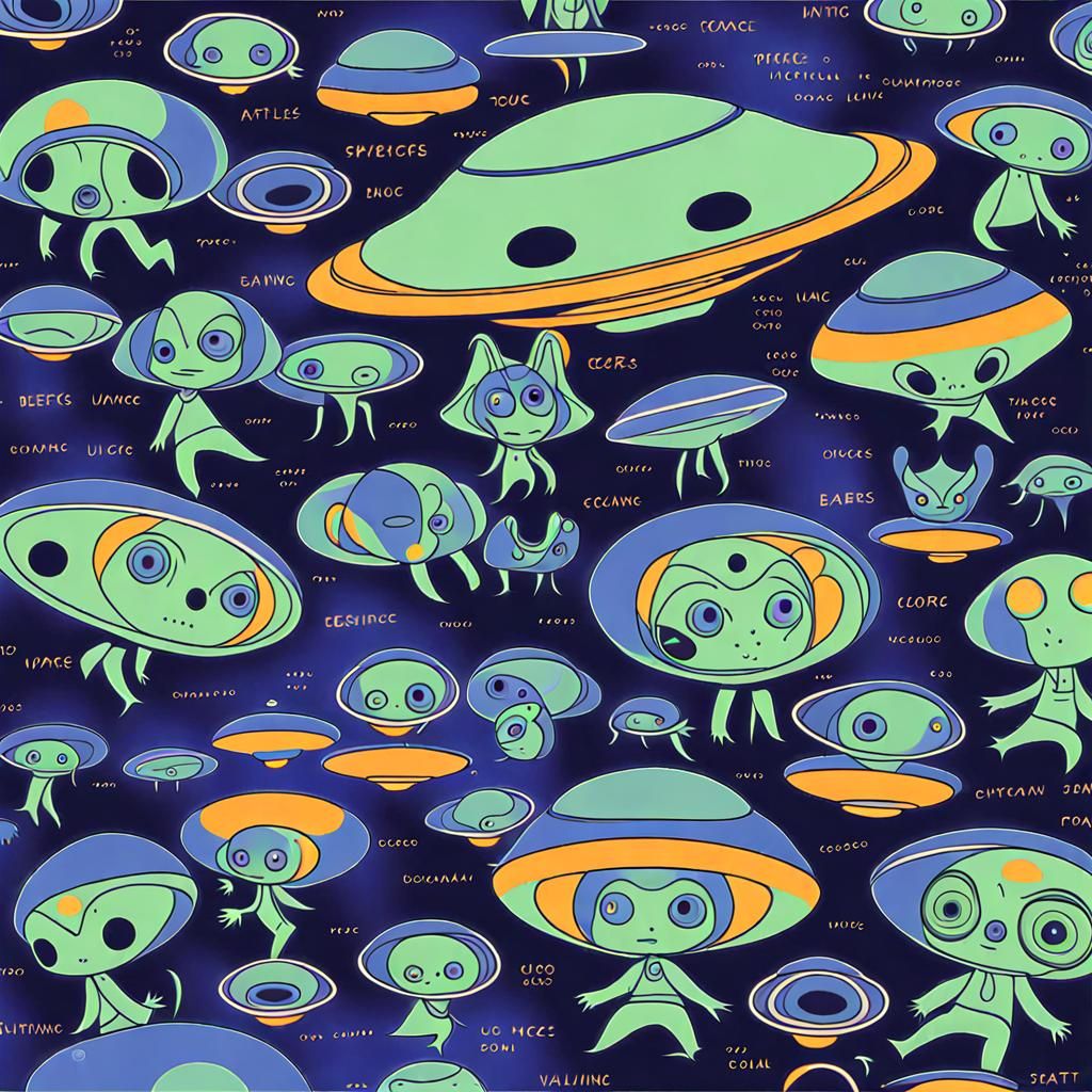 alien beings associated with a UFO.