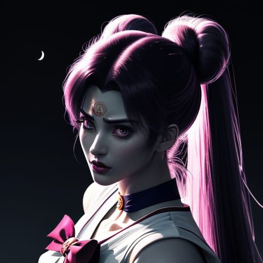 Sailor Moon Anime Illustration in Manga Style