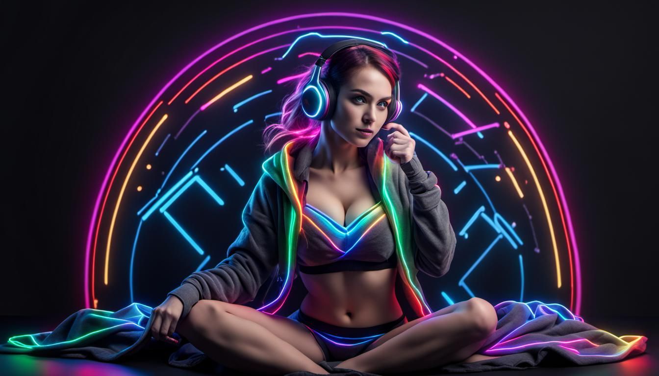 rgb heaven gaming-girl